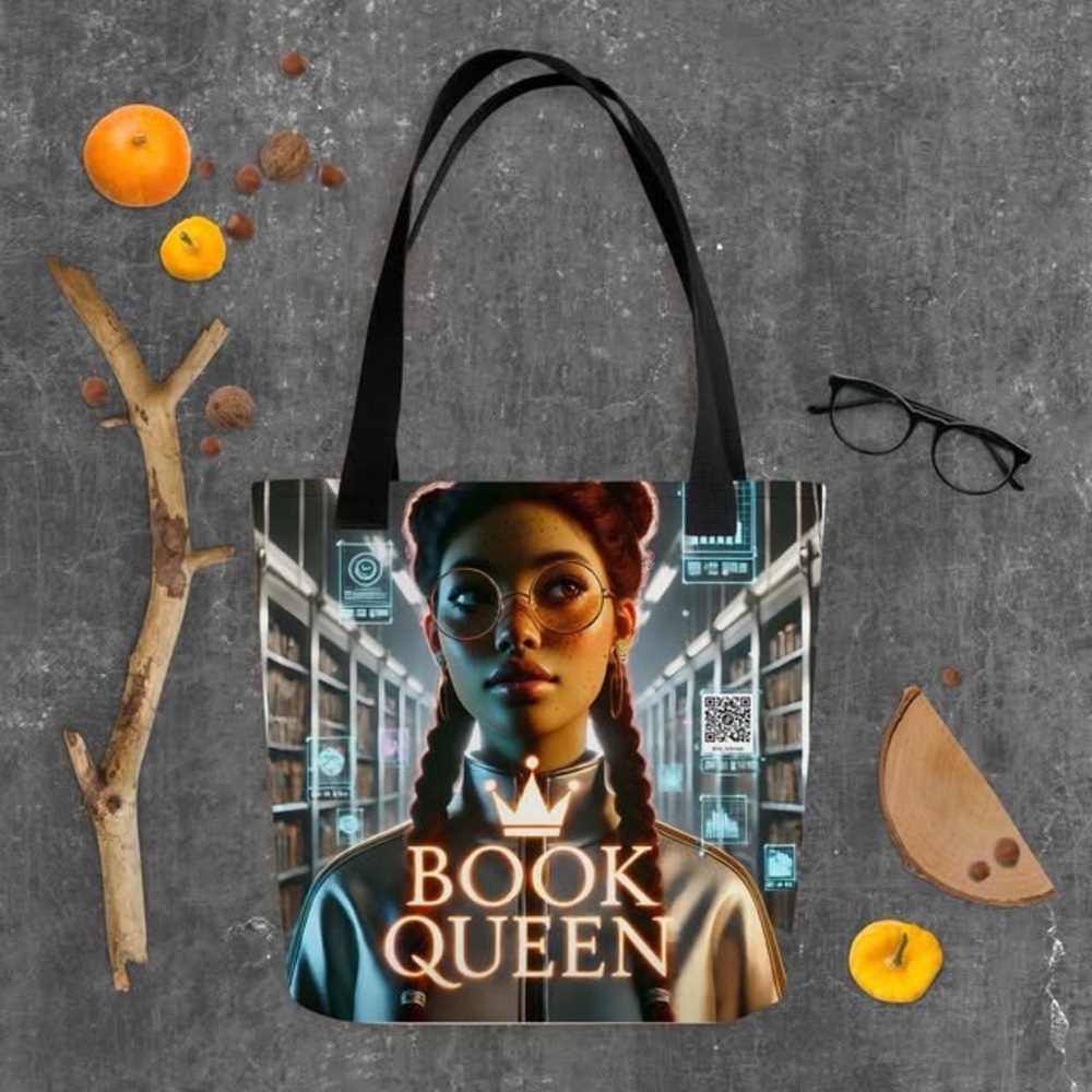Book Queen Tote Bag - Black